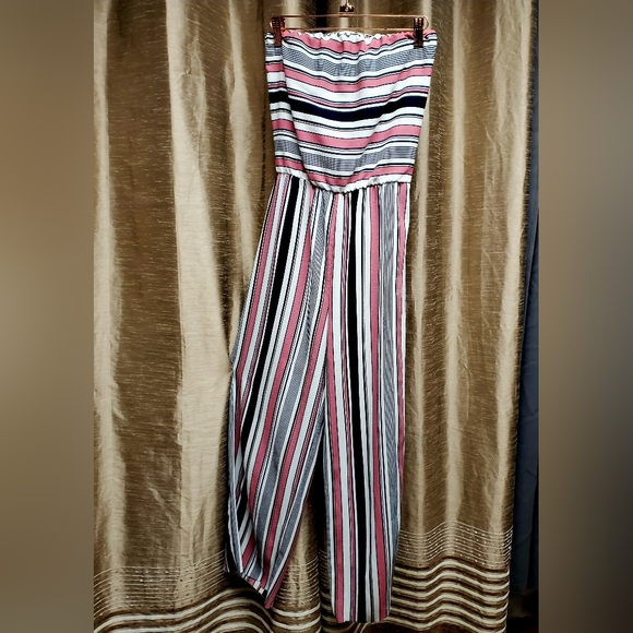 Striped and Geo Print Cami Jumpsuit - Picture 6 of 6